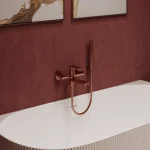 Bateria wannowa natynkowa Arcos – miedź szczotkowana – Kolekcja Arcos – BOCCO