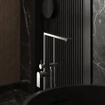 Bateria wannowa wolnostojąca Arcos – chrom – Kolekcja Arcos – BOCCO