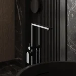 Bateria wannowa wolnostojąca Arcos – gun metal – Kolekcja Arcos – BOCCO