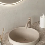 Bateria umywalkowa nablatowa niska Structa – beż – Kolekcja Structa – BOCCO
