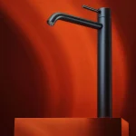 Bateria umywalkowa nablatowa wysoka Structa – czarny mat – Kolekcja Structa – BOCCO