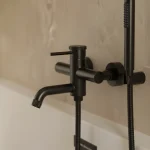 Bateria wannowa natynkowa Liora – czarny mat – Kolekcja Liora – BOCCO