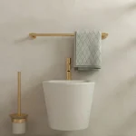 Szczotka WC Structa – złoto szczotkowane – Kolekcja Structa – BOCCO