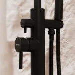 Bateria wannowa wolnostojąca Structa – czarny mat – Kolekcja Structa – BOCCO