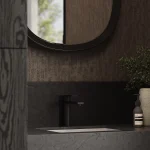 Bateria umywalkowa nablatowa niska Arcos – gun metal – Kolekcja Arcos – BOCCO
