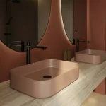 Bateria umywalkowa nablatowa wysoka Arcos – czarny mat – Kolekcja Arcos – BOCCO