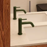 Bateria umywalkowa nablatowa niska Structa – sage green - Kolekcja Structa - BOCCO
