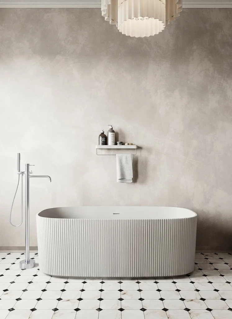Bateria wannowa wolnostojąca Liora – chrom – Kolekcja Liora – BOCCO