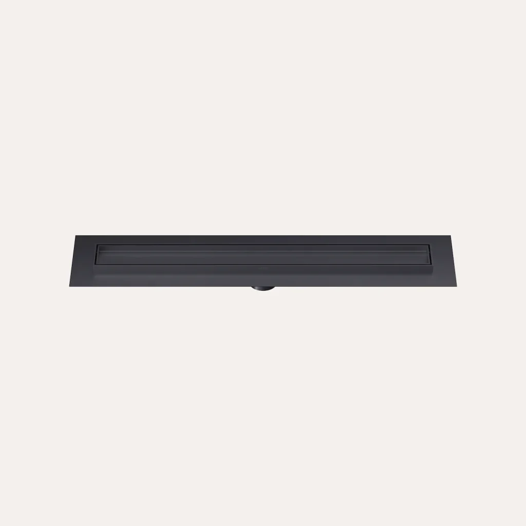 Odpływ liniowy pod płytkę – gun metal -  - BOCCO