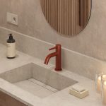 Bateria umywalkowa nablatowa niska Structa – terakota - Kolekcja Structa - BOCCO