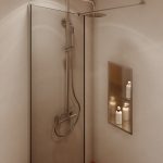 Zestaw prysznicowy natynkowy Arcos – stal szczotkowana - Kolekcja Arcos - BOCCO