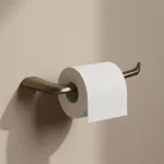 Uchwyt na papier toaletowy Nebis – brąz szczotkowany – Kolekcja Nebis – BOCCO