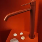 Bateria umywalkowa nablatowa wysoka Structa – terakota - Kolekcja Structa - BOCCO
