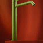 Bateria umywalkowa nablatowa wysoka Structa – sage green – Kolekcja Structa – BOCCO Bateria umywalkowa nablatowa wysoka Structa – sage green - Kolekcja Structa - BOCCO