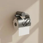 Uchwyt na papier toaletowy Essia – gun metal – Kolekcja Essia – BOCCO