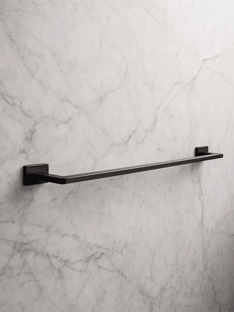 Wieszak na ręcznik pojedynczy Arcos – gun metal – Kolekcja Arcos – BOCCO