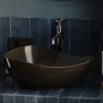 Bateria umywalkowa nablatowa wysoka Nebis – chrom – Kolekcja Nebis – BOCCO