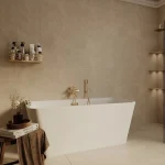 Bateria wannowa natynkowa Liora – złoto szczotkowane – Kolekcja Liora – BOCCO
