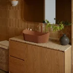 Bateria umywalkowa nablatowa wysoka Structa – terakota - Kolekcja Structa - BOCCO