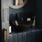 Bateria umywalkowa nablatowa wysoka Nebis – chrom – Kolekcja Nebis – BOCCO