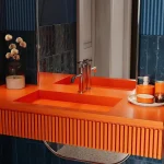 Bateria umywalkowa nablatowa niska Nebis – chrom – Kolekcja Nebis – BOCCO