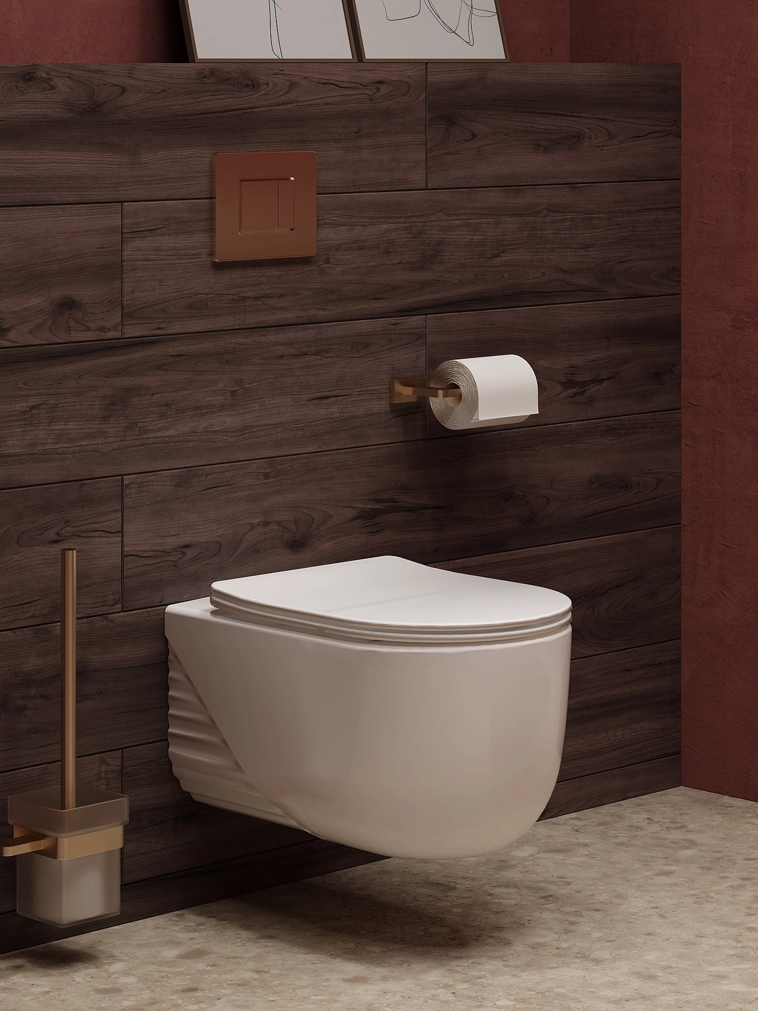 Misa WC Pleat – biały połysk – Kolekcja Pleat – BOCCO Misa WC Pleat - biały połysk - Kolekcja Pleat - BOCCO