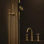 Bateria wannowa wolnostojąca Classic – złoto szczotkowane - Kolekcja Classic - BOCCO