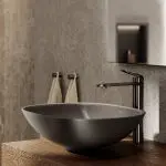 Bateria umywalkowa nablatowa wysoka Essia – gun metal - Kolekcja Essia - BOCCO