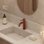 Bateria umywalkowa nablatowa niska Structa – terakota - Kolekcja Structa - BOCCO