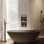 Bateria wannowa wolnostojąca Essia – gun metal - Kolekcja Essia - BOCCO