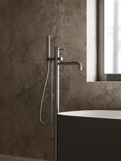 Bateria wannowa wolnostojąca Liora – gun metal