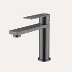 Bateria umywalkowa nablatowa niska Arcos – gun metal