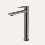Bateria umywalkowa nablatowa wysoka Arcos – gun metal