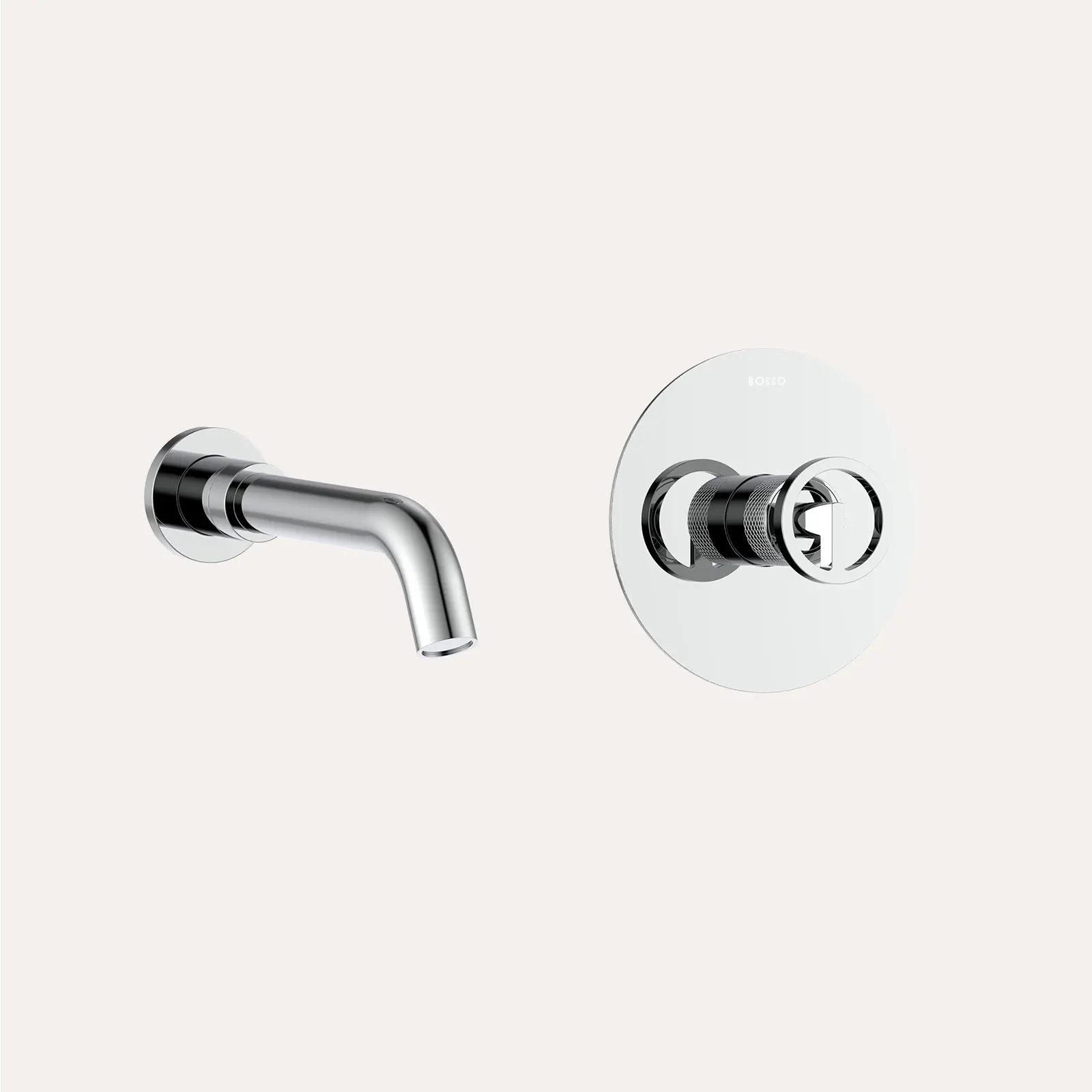 Bateria wannowa podtynkowa Nebis – chrom