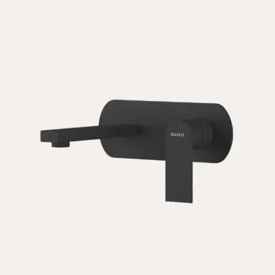 AL01STRBM-3 Bateria umywalkowa podtynkowa Arcos – czarny mat