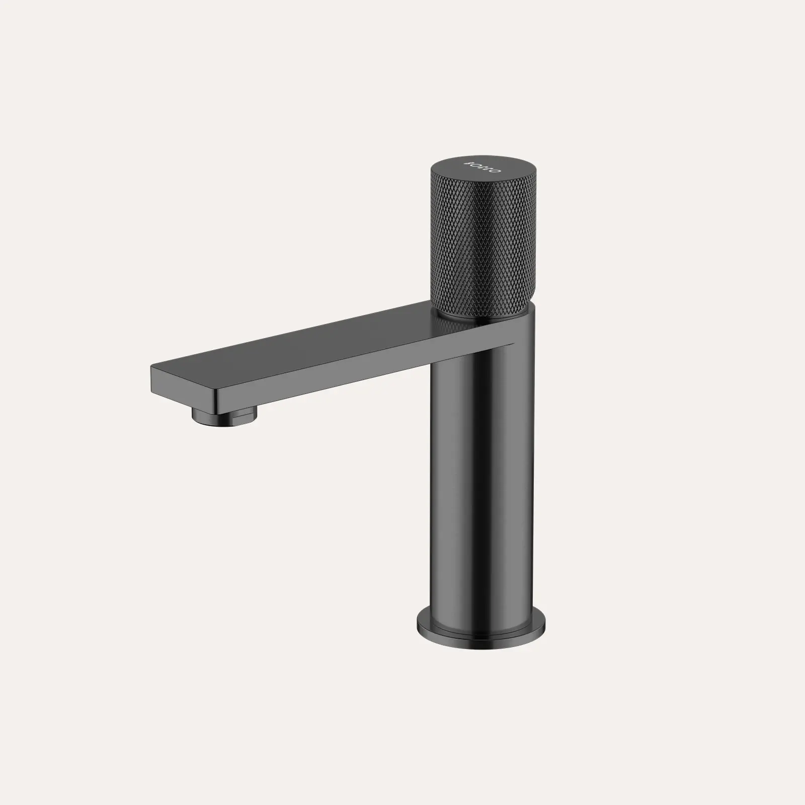Bateria umywalkowa nablatowa niska Vellum – gun metal