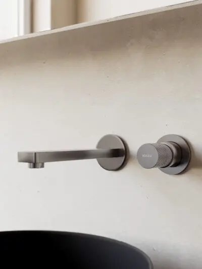 Bateria umywalkowa podtynkowa Vellum – gun metal