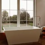 Bateria wannowa wolnostojąca Arcos – stal szczotkowana - Kolekcja Arcos - BOCCO