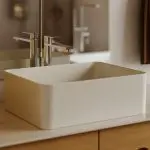 Bateria umywalkowa nablatowa wysoka Arcos – stal szczotkowana - Kolekcja Arcos - BOCCO