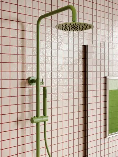 Pop of colour 08 Zestaw prysznicowy natynkowy Structa – sage green
