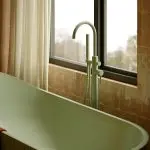 Bateria wannowa wolnostojąca Structa – sage green - Kolekcja Structa - BOCCO