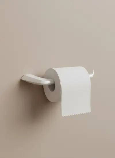 Uchwyt na papier toaletowy Nebis – biały mat – Kolekcja Nebis – BOCCO Uchwyt na papier toaletowy Nebis – biały mat