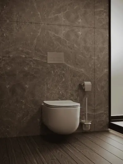 Szczotka WC Nebis – chrom