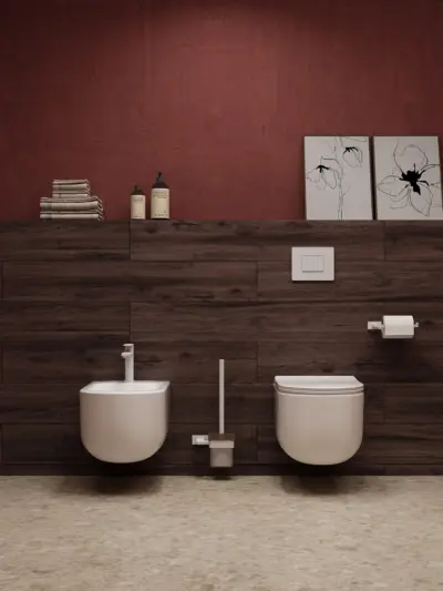 Szczotka WC Arcos – biały mat