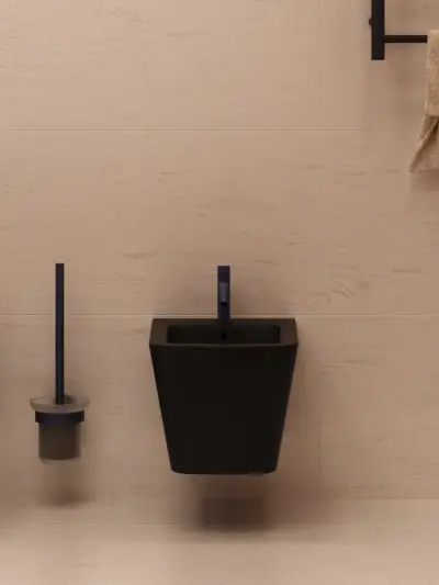Szczotka WC Structa – czarny mat – Kolekcja Structa – BOCCO Szczotka WC Structa - czarny mat