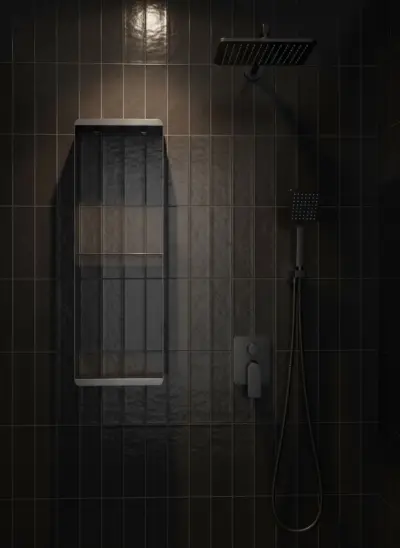 Półka wisząca pionowa wysoka – gun metal