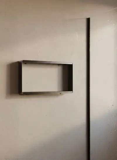 Półka wisząca pozioma – gun metal – – BOCCO Półka wisząca pozioma – gun metal