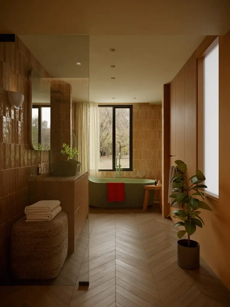 Bateria wannowa wolnostojąca Structa – sage green - Kolekcja Structa - BOCCO