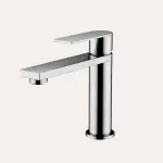 Bateria umywalkowa nablatowa niska Arcos – chrom