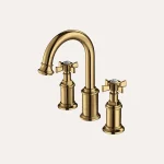 Bateria umywalkowa nablatowa z osobnym mieszaczem Classic – złoto szczotkowane - Kolekcja Classic - BOCCO